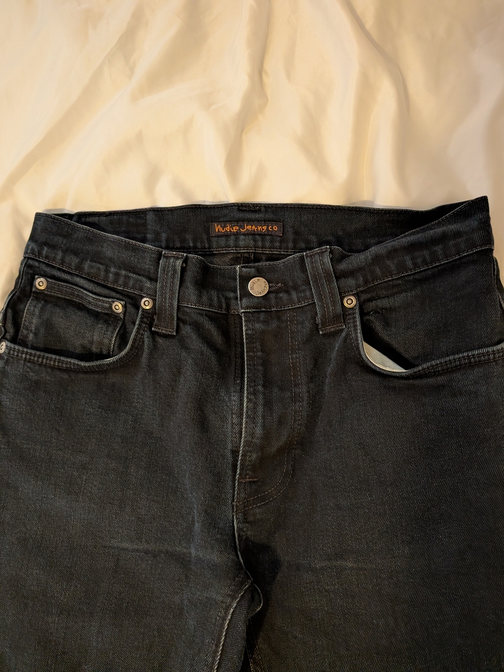 Nudie Jeans Men's Black Denim Jeans